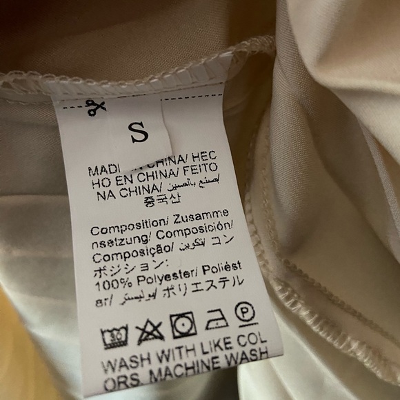 Boutique‎ Cream Pleated Dress Size Small - Picture 8 of 8